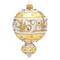 Miss Christmas 5.0 Inch Pc Chatham Reflector Drop In White & Gold Christmas Tree Ornament , Christmas Decor Holiday Christmas Decorations